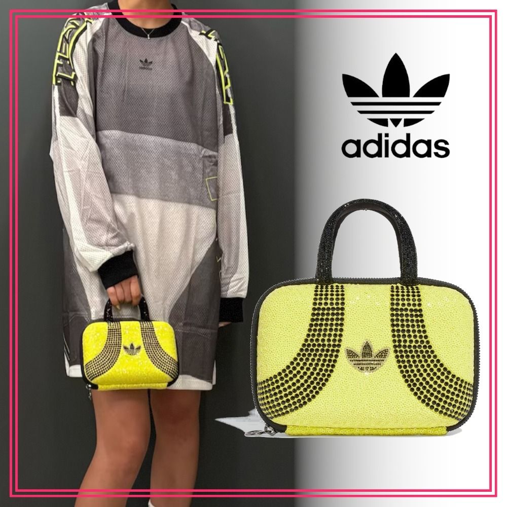 早い者勝ち 大人気 adidas ラインストーン クラッチバッグ (adidas