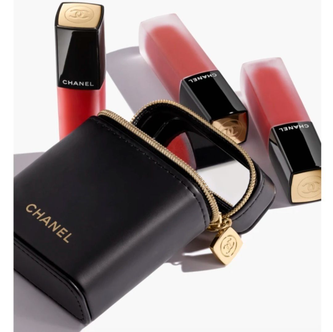 CHANEL 口紅 4本セット 赤色 専用ケース付き CHANEL 口紅 4本セット