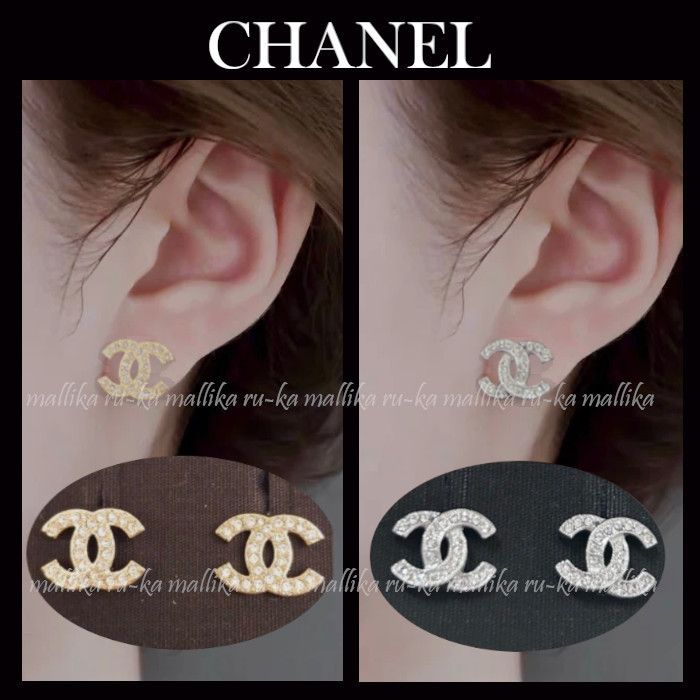 CCロゴ☆エレガント【CHANEL】 ピアス ゴールド / シルバー (CHANEL