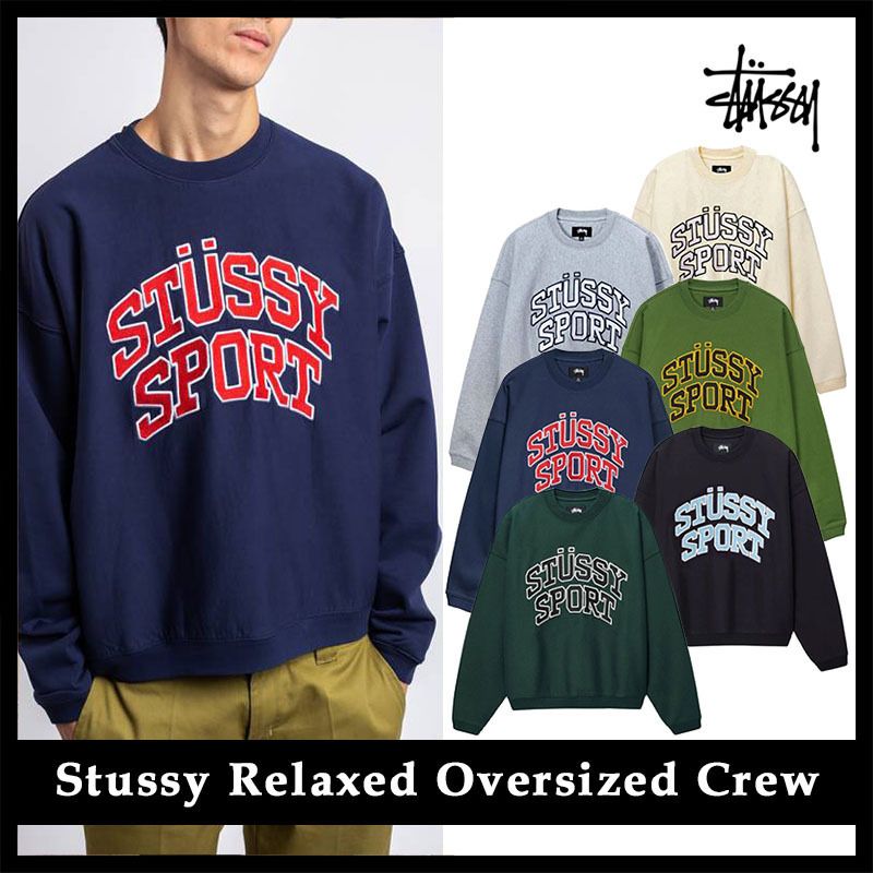 ☆関税/送料込☆Stussy Relaxed Oversized Crewneck☆ (STUSSY