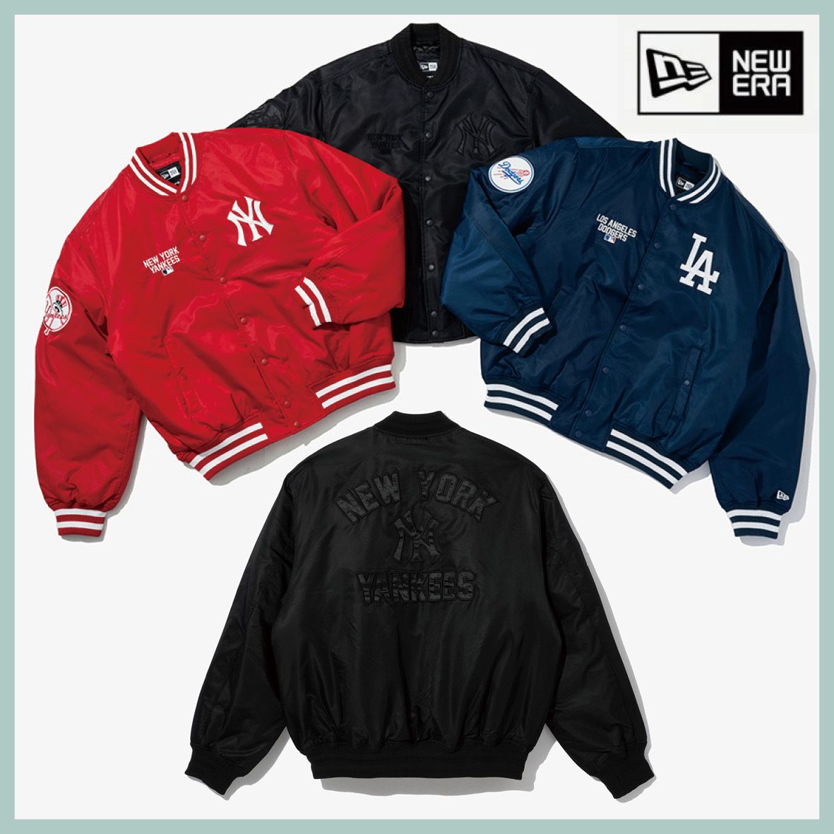 NEW ERA☆MLB LOGO STADIUM JACKET UNISEX 全3種 送料無料 (New Era
