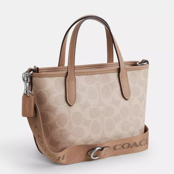 Coach】シティ ミニ トート バッグ・シグネチャー キャンバス (Coach