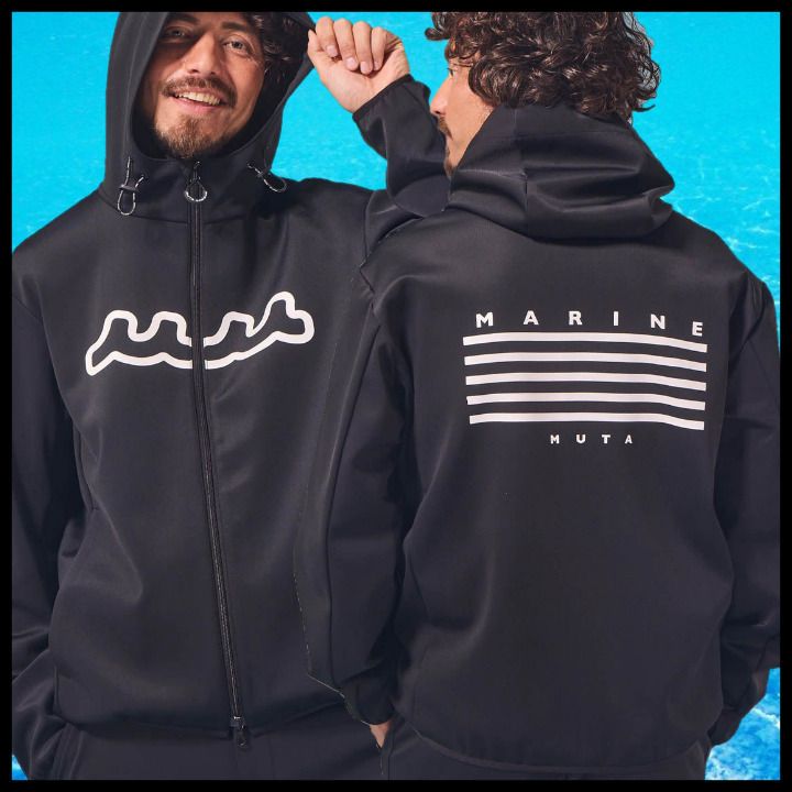 ◇muta MARINE ムータマリン◇ナイロン ジャージ ジップパーカー (muta