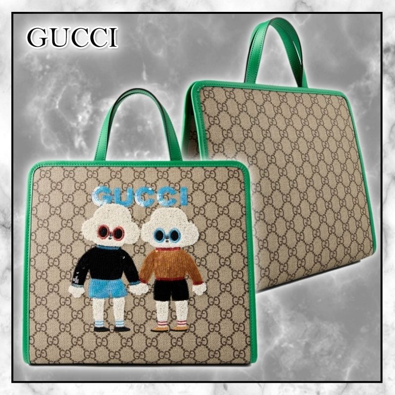 ◇GUCCI 最新作◇キッズ ドッグ刺繍トートバッグ◇ (GUCCI/子供用