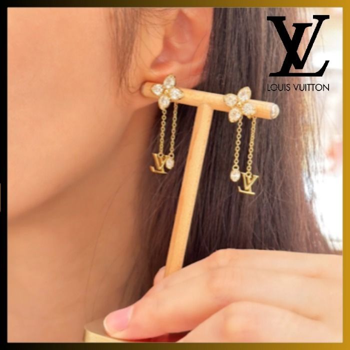 ギフトにも◎ /輝くフラワー】Louis Vuitton ピアス Dazzle (Louis