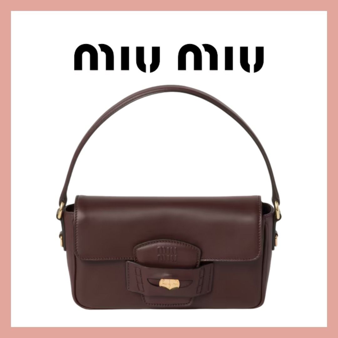 洗練おしゃれ♪ MIUMIU ペニー レザー バッグ (MiuMiu/ショルダー