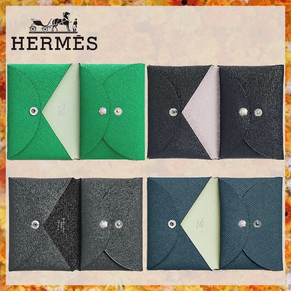 ☆バイカラーが素敵♪【HERMES】カルヴィデュオ カードケース