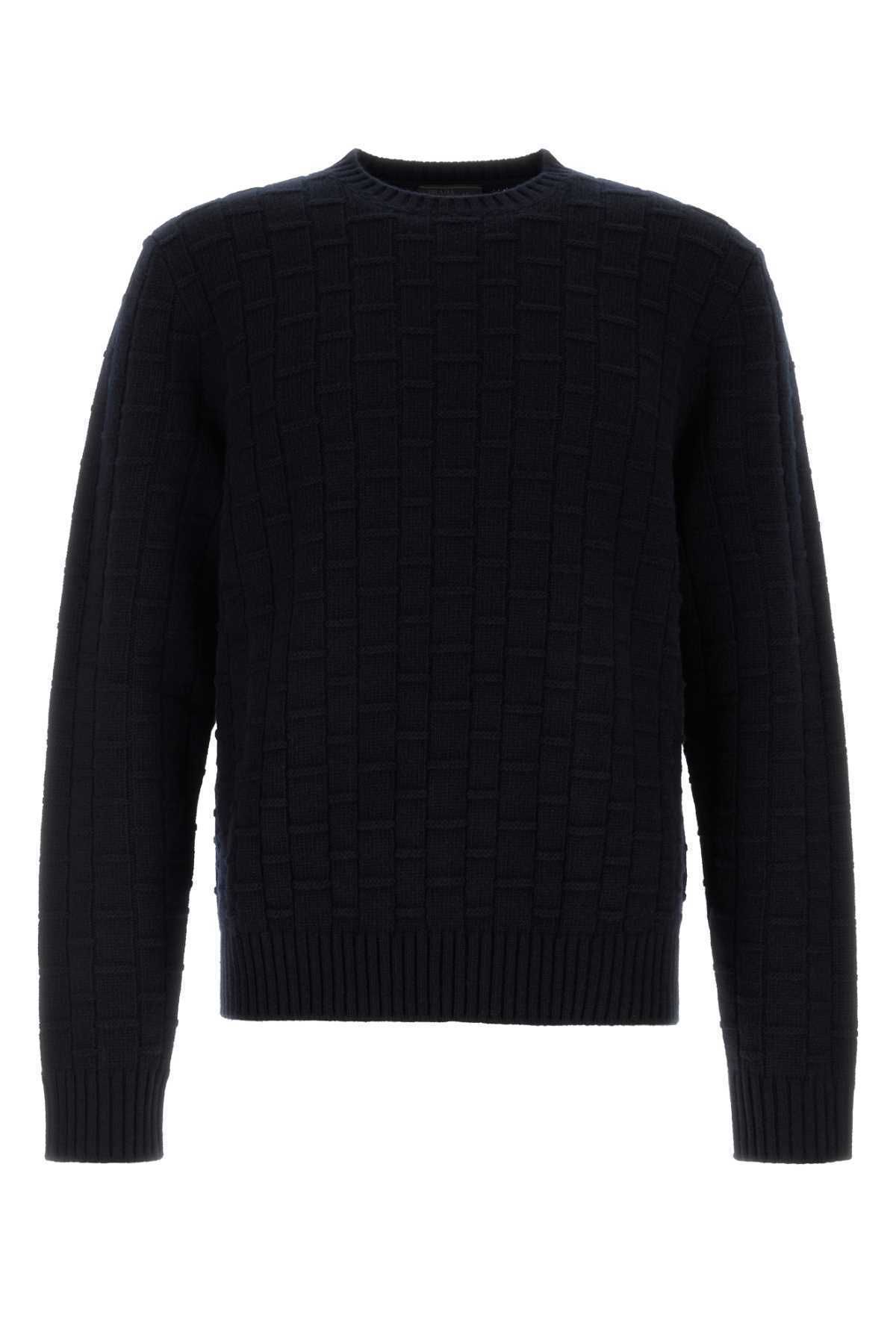 PRADA Midnight Blue Wool Blend Sweater (PRADA/ニット・セーター