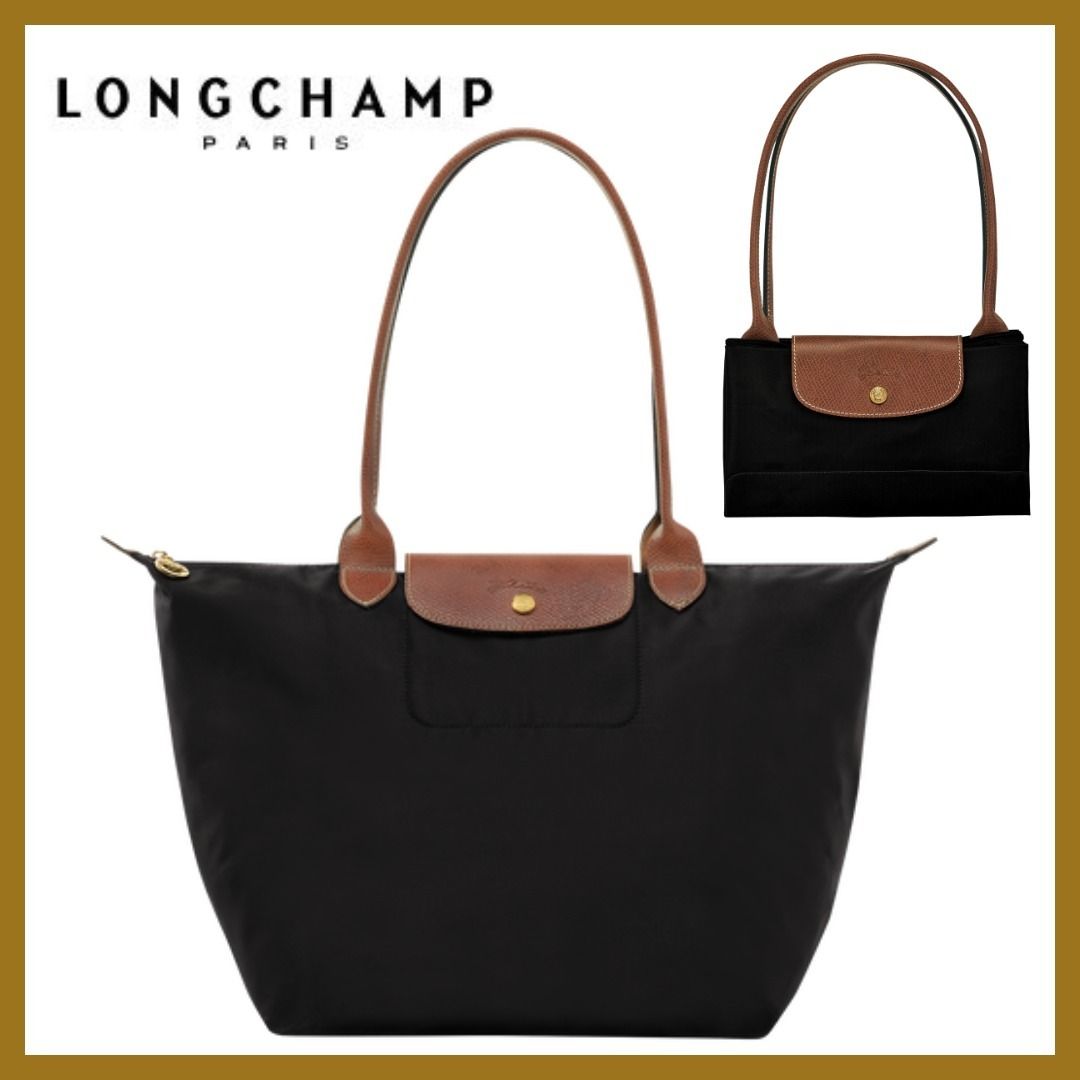 定番ブラック【Longchamp】ルプリアージュ ショルダーバッグ *L