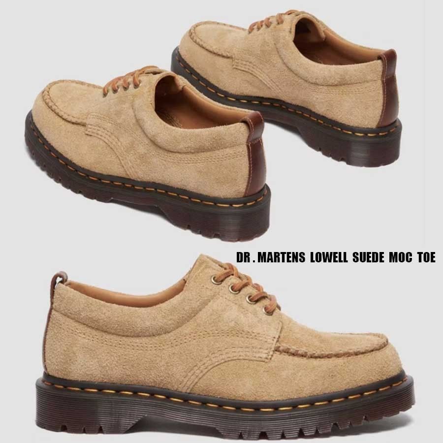 Dr Martens☆LOWELL SUEDE MOC TOE☆TAN (Dr.Martens/ドレスシューズ