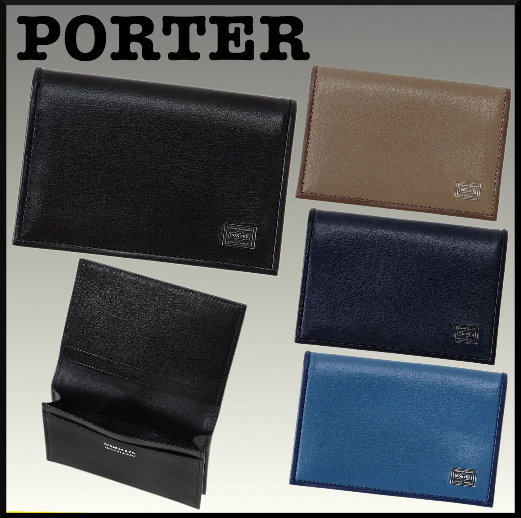 大人気☆PORTER PLUME CARD CASE☆シンプル ロゴ ギフトに最適 (PORTER