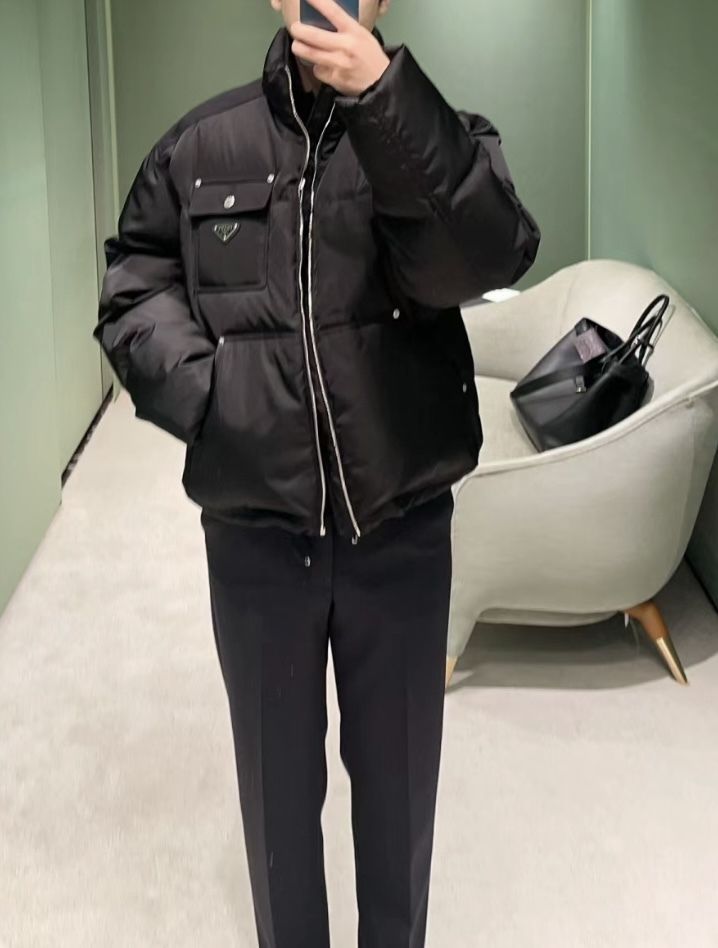 PRADA》Re-Nylonクロップドダウンジャケット (PRADA/ダウンジャケット