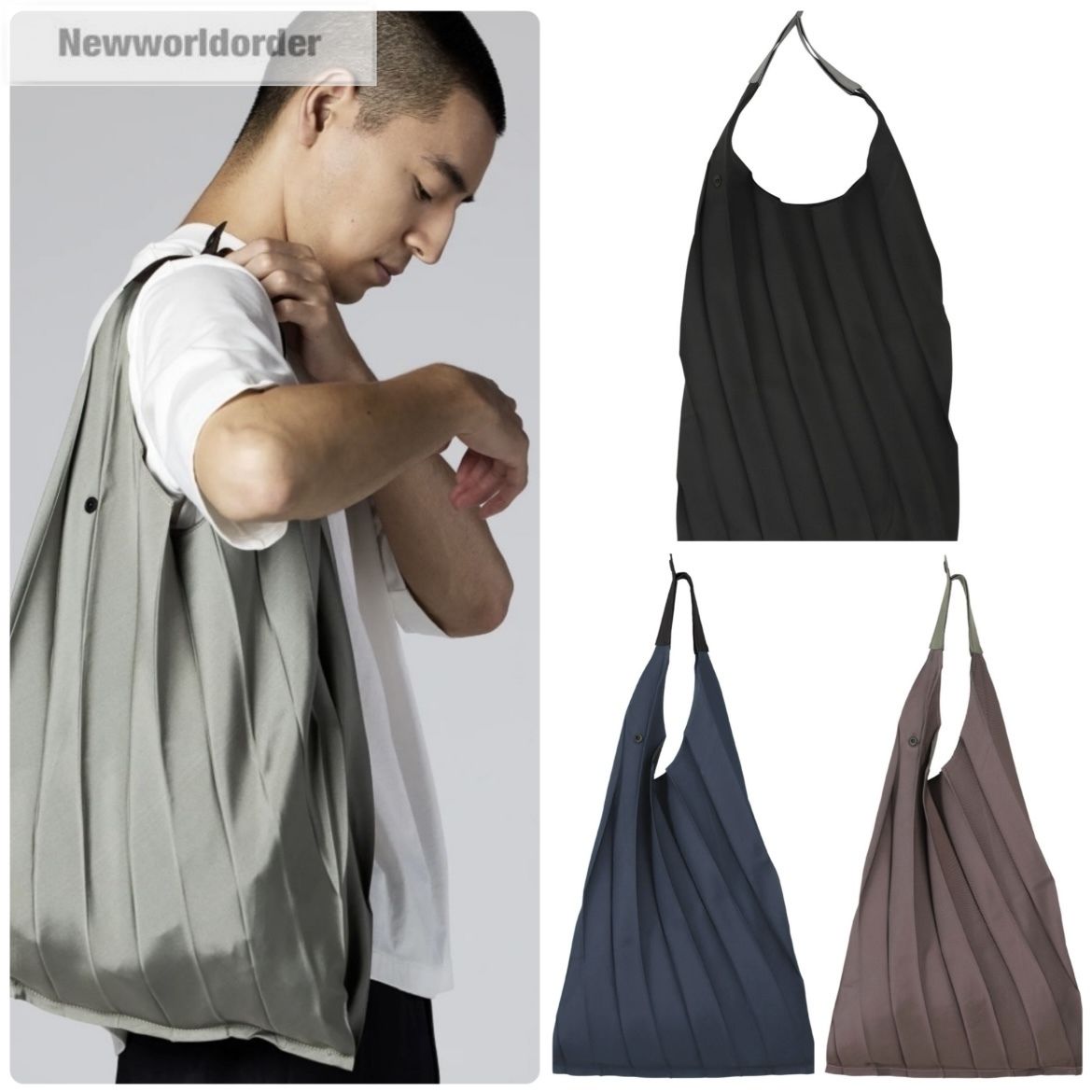 ものづくりの精神】イッセイミヤケ プリーツトートバッグ (ISSEY