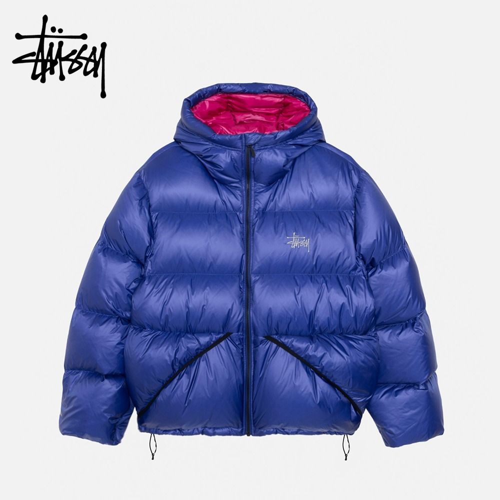STUSSY】 Micro Ripstop Down Parka Blue (STUSSY/ダウンジャケット