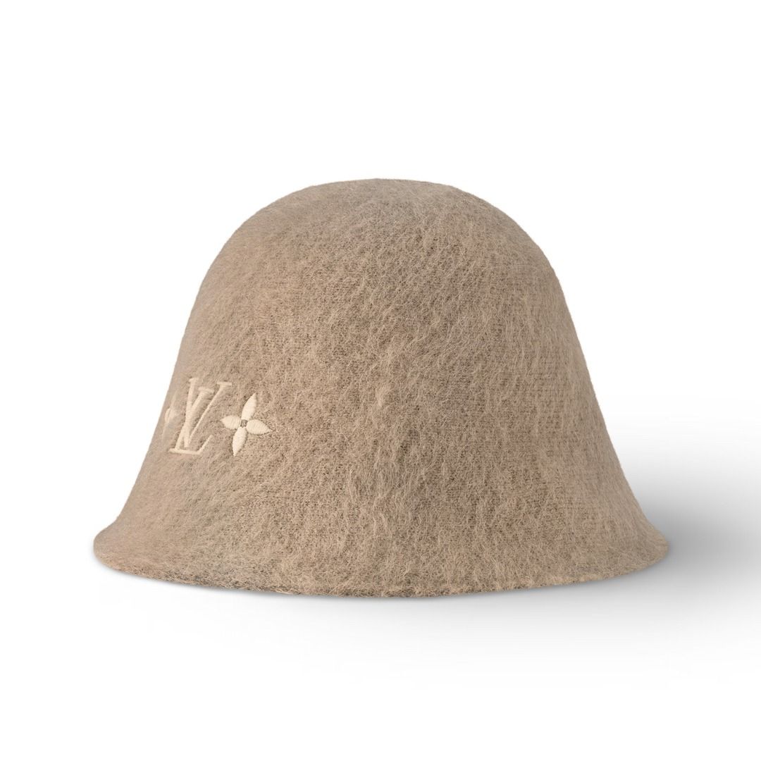 ふわふわで可愛い♪】ルイヴィトン LVフラフィー ハット 帽子 (Louis