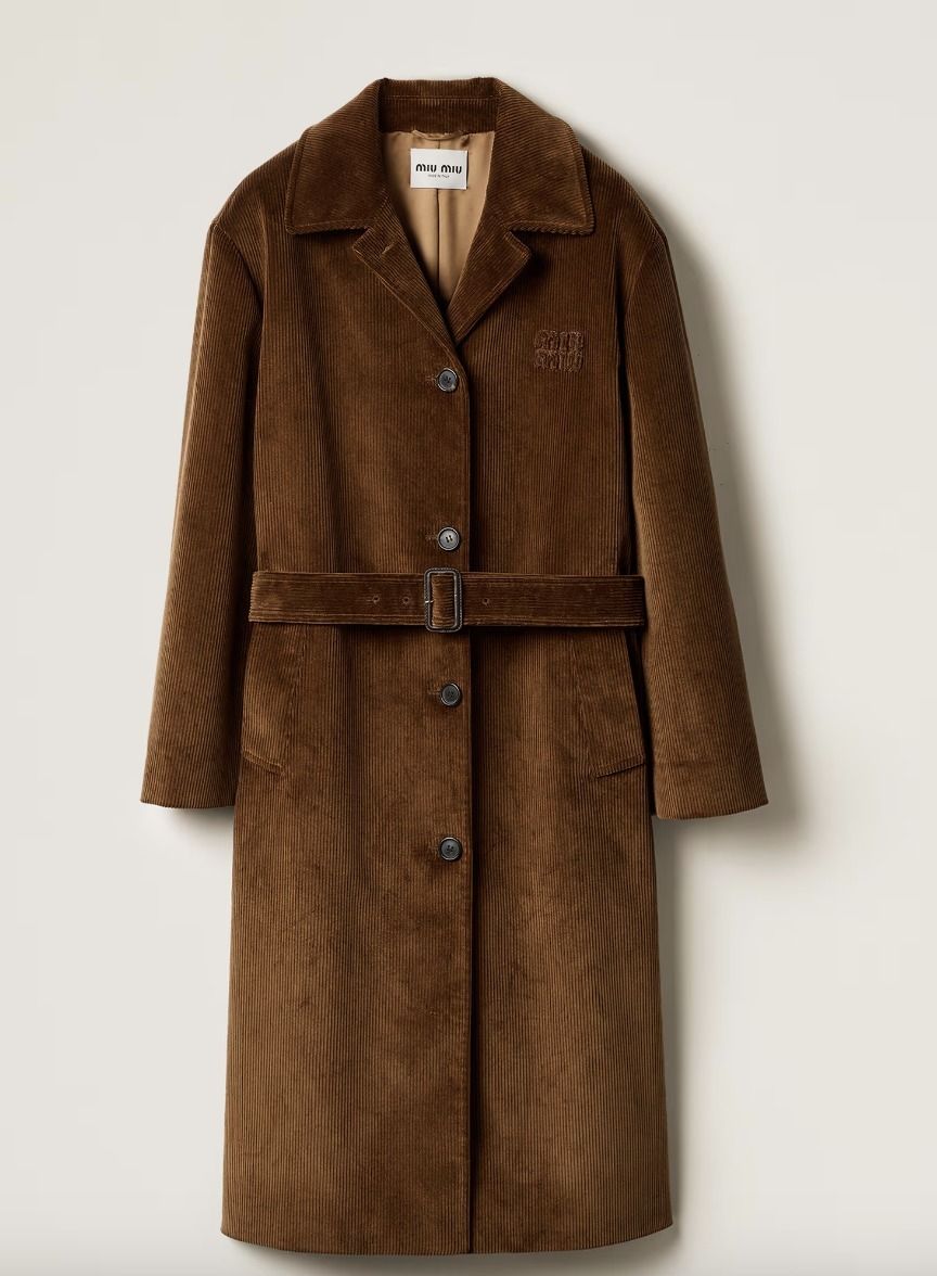 ずっと愛用できる《Miu Miu》コーデュロイシングルコート (MiuMiu