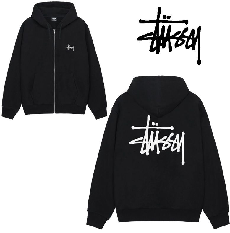 STUSSY】Basic Zip Hoodie ◇ (STUSSY/パーカー・フーディ) 111026268