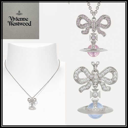 ◇Vivienne Westwood◇OCTAVIE リボンxオーブ ネックレス (Vivienne