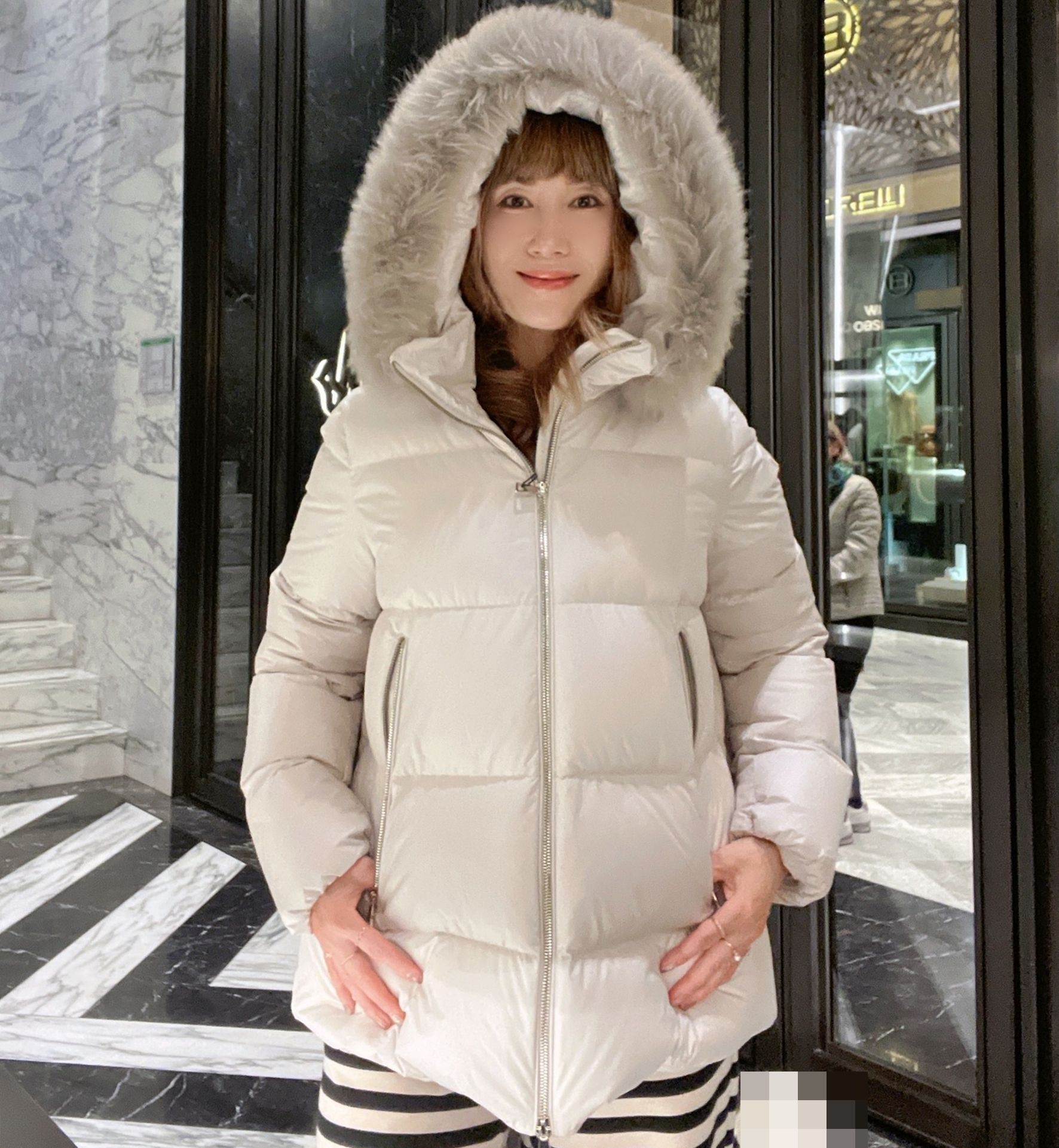 MONCLER☆新作 ファー付きダウンジャケット LAICHEFUR☆関税込み