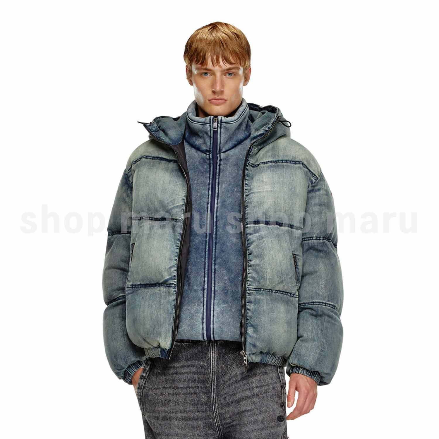 DIESEL◇w-モンス デニムパファージャケット (DIESEL/ダウンジャケット