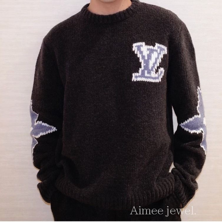 お洒落【Louis Vuitton】チャンキーウールブレンドプルオーバー (Louis