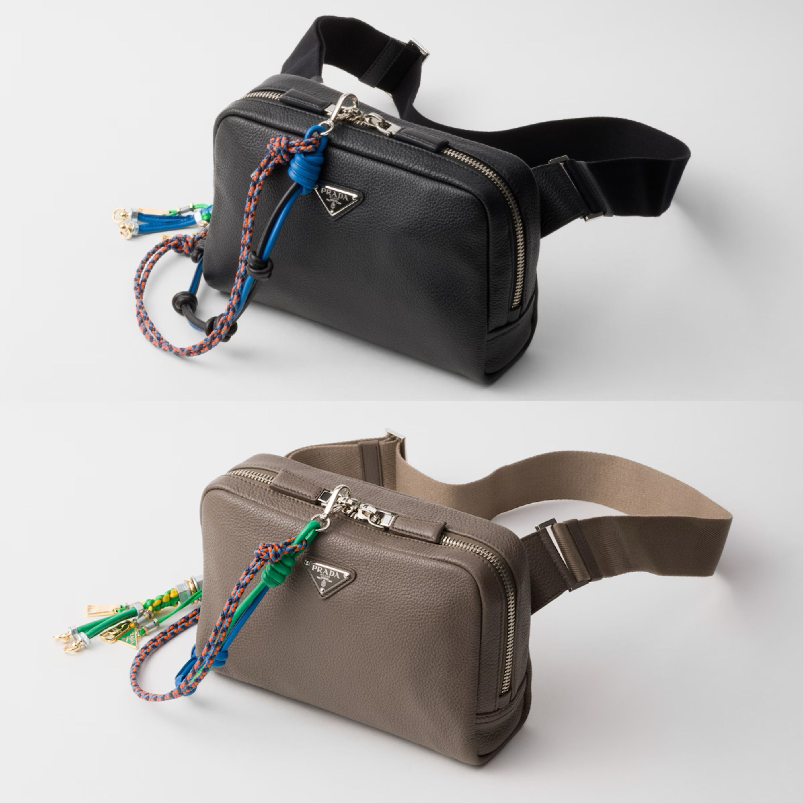 PRADA【入手困難】トリック付☆レザー ショルダーバッグ☆ (PRADA