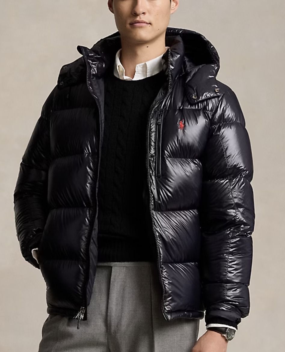 光沢！☆Polo Ralph Lauren☆ロゴ入りダウンジャケット☆選択2色 (POLO