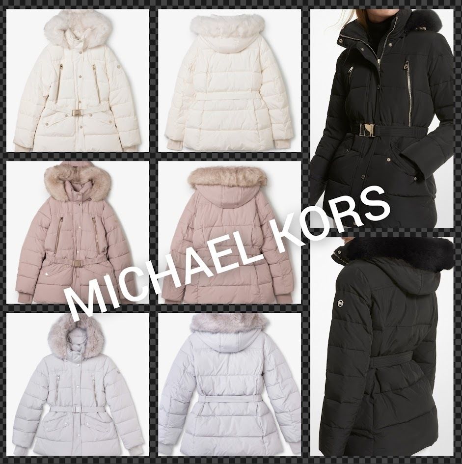 MICHAEL KORS ベルテッド フォー ジップ ダウンジャケット (Michael