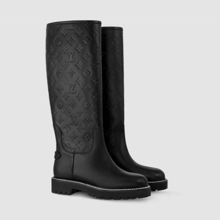 美シルエット♪】ルイヴィトン モノグラム ロングブーツ (Louis
