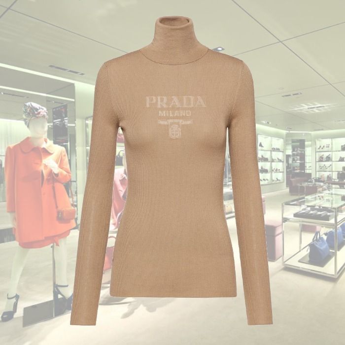 24AW】ウール タートルネックセーター ◇プラダ◇人気 (PRADA/ニット