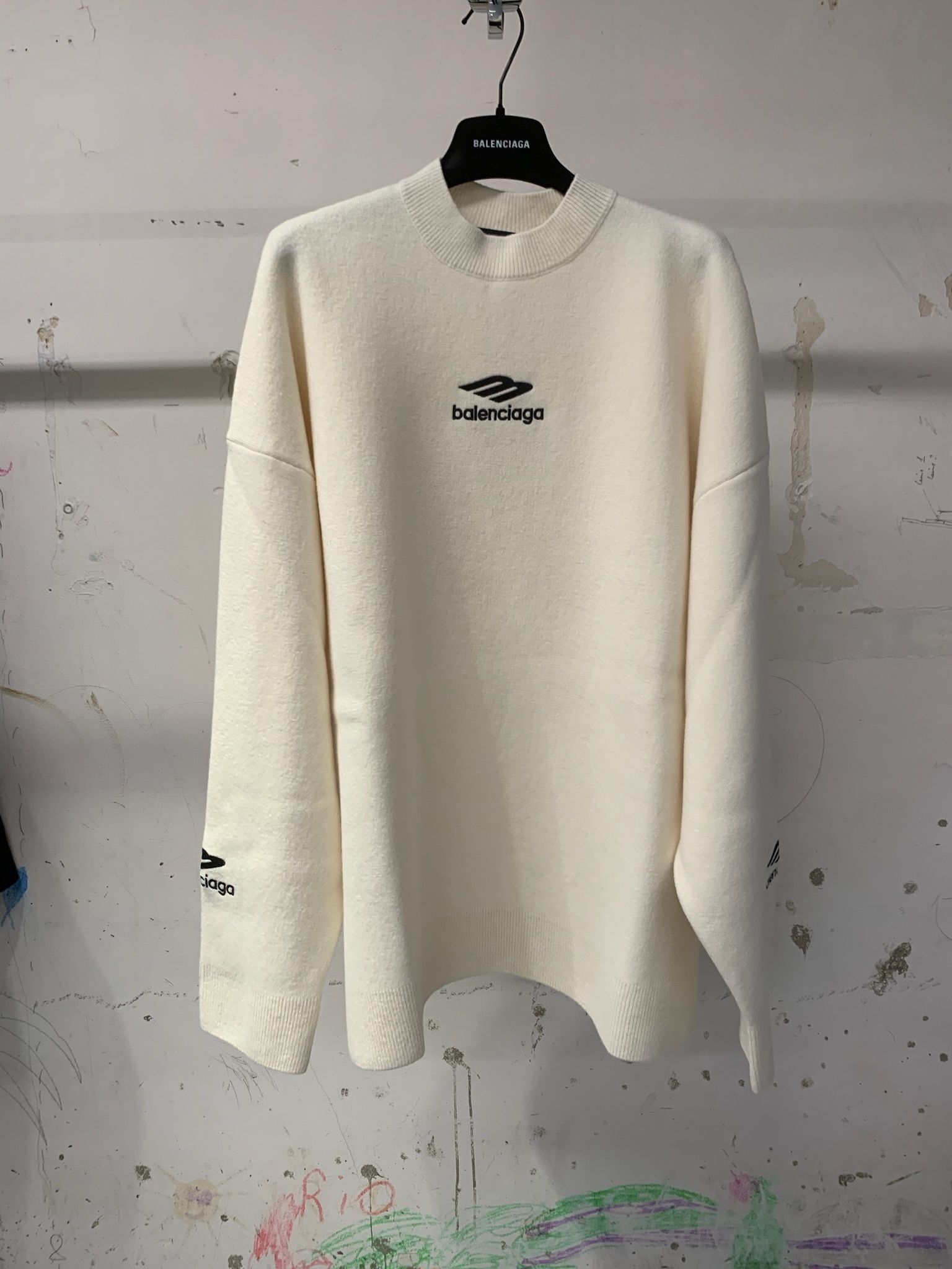 BALENCIAGA】SKI クルーネック 3B sports icon ロゴ (BALENCIAGA