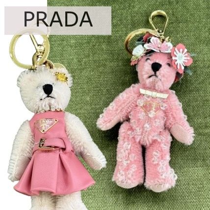PRADA Teddy テディ ベア キーリング ロゴ バッグ チャーム (PRADA