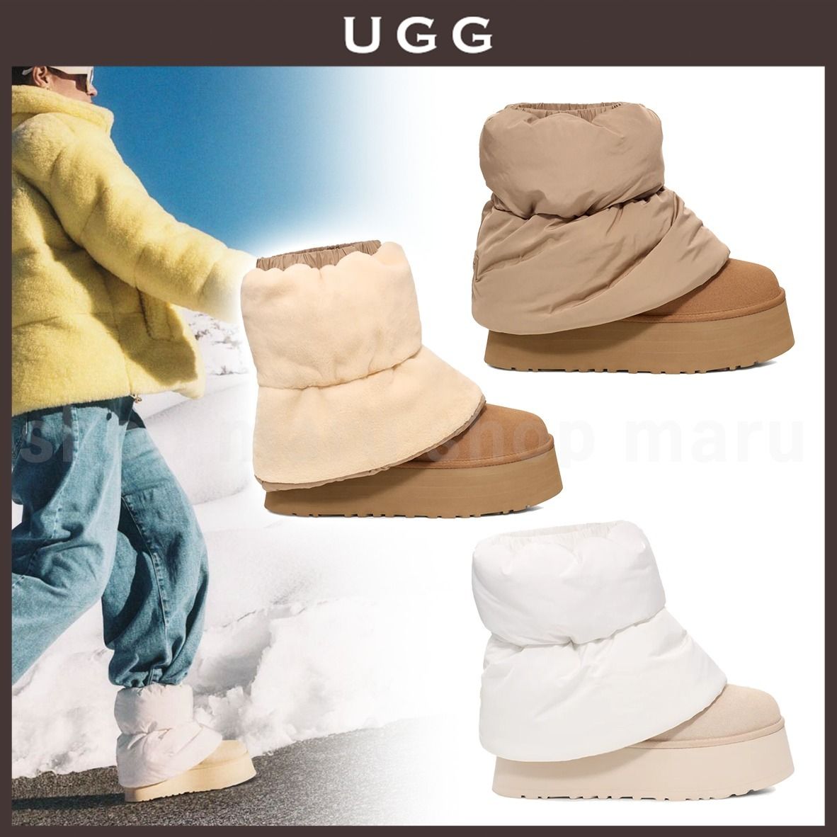 UGG◇クラシック ミニ ディッパー パファーブーツ◇3色 (UGG/ショート