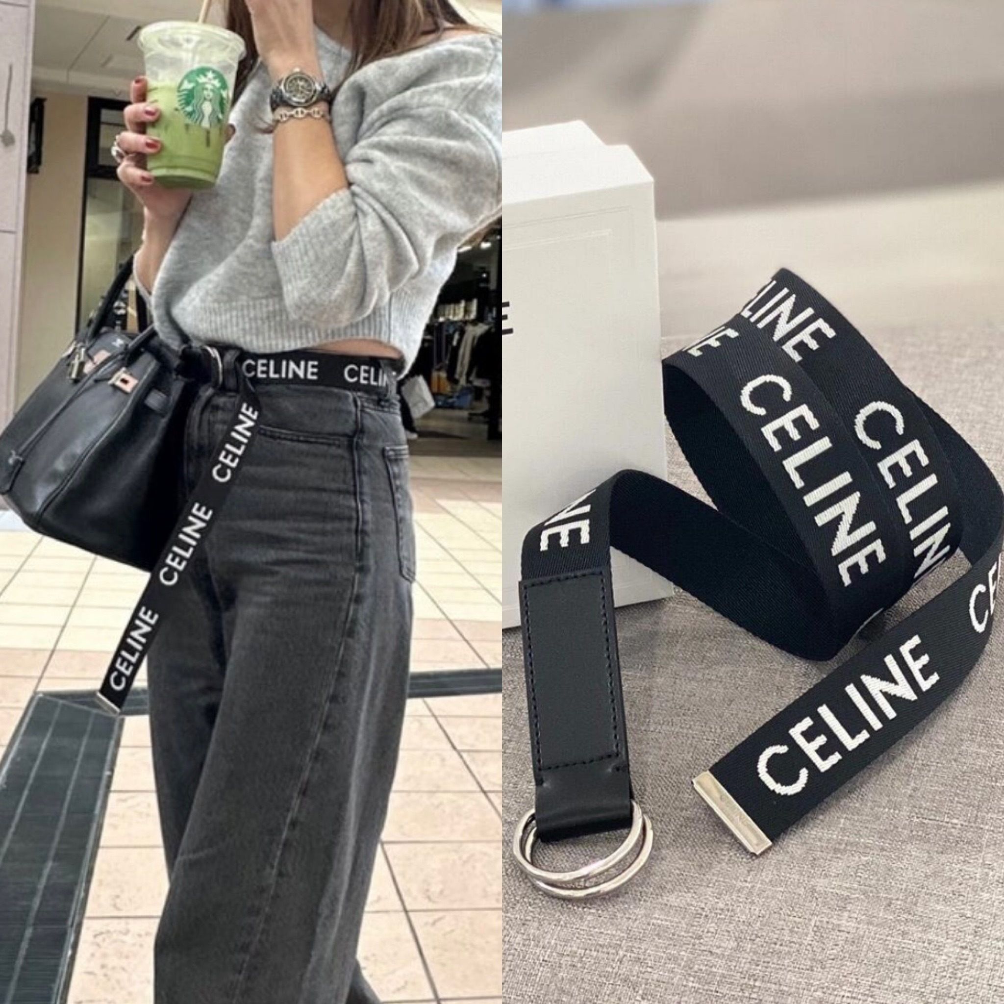 女子もOK！ギフトにも CELINE ミディアム ダブルリングベルト (CELINE