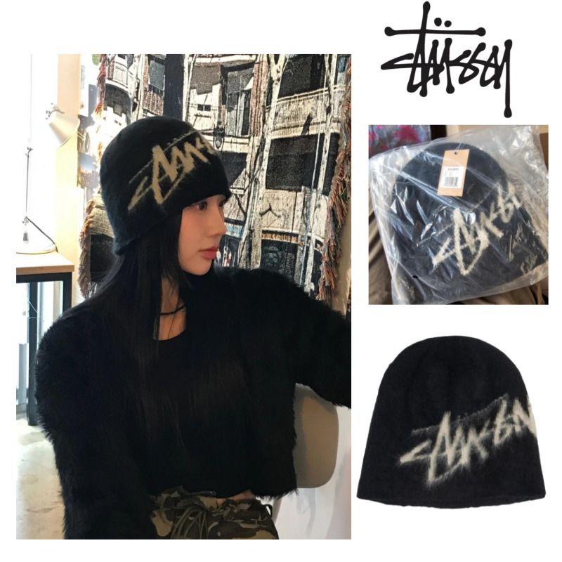 STUSSY] 男女兼用 BRUSHED OUT STOCK SKULLCAP BEANIE (STUSSY/ニット