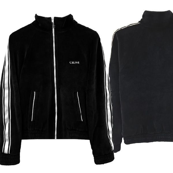 CELINE☆ベルベット ジップ ジャージ トラックジャケット (CELINE