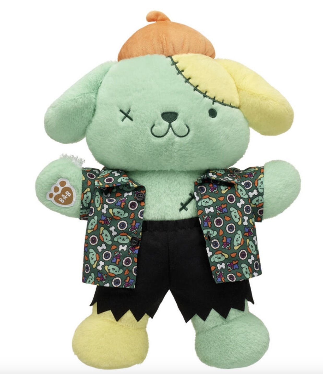 サンリオ ポムポムプリン ビルドアベア ゾンビ ぬいぐるみ 40cm 【公式