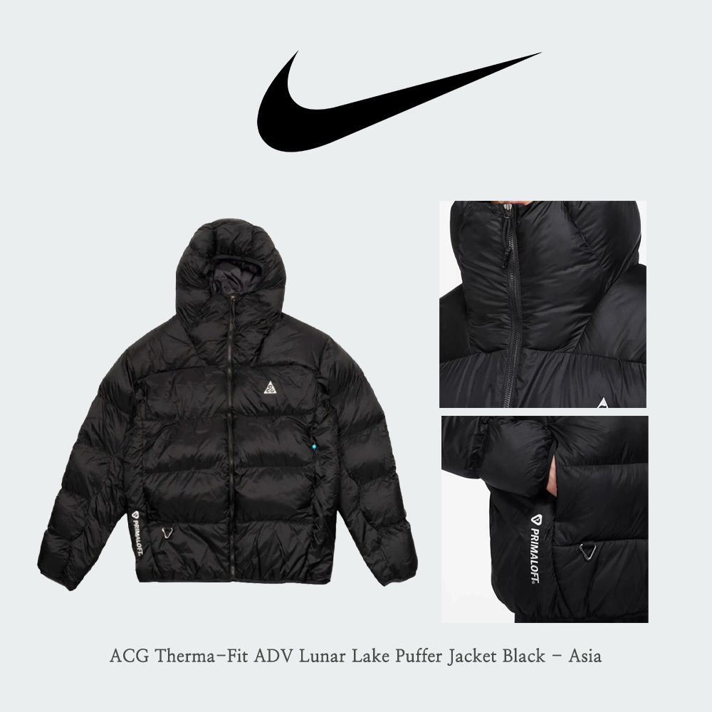 Nike】 ACG Therma-Fit ADV Lunar Lake Puffer Jacket Black (Nike