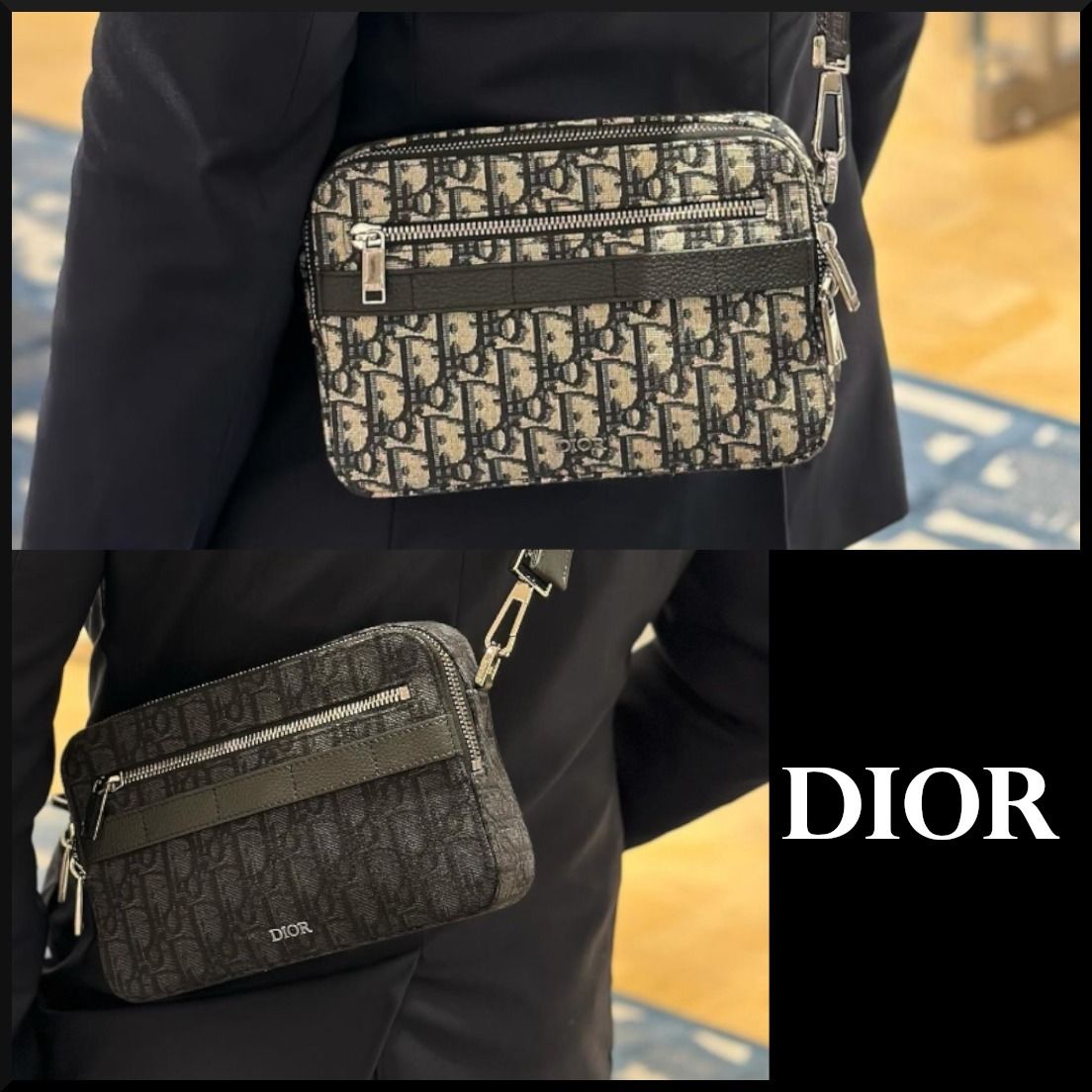 安心の国内配送☆】Dior オブリーク Safari ショルダーバッグ (Dior