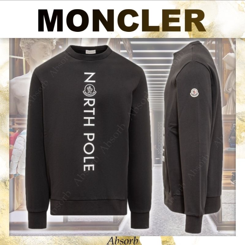 NEW】MONCLER_men / North Pole ロゴパッチ スウェットシャツ (MONCLER