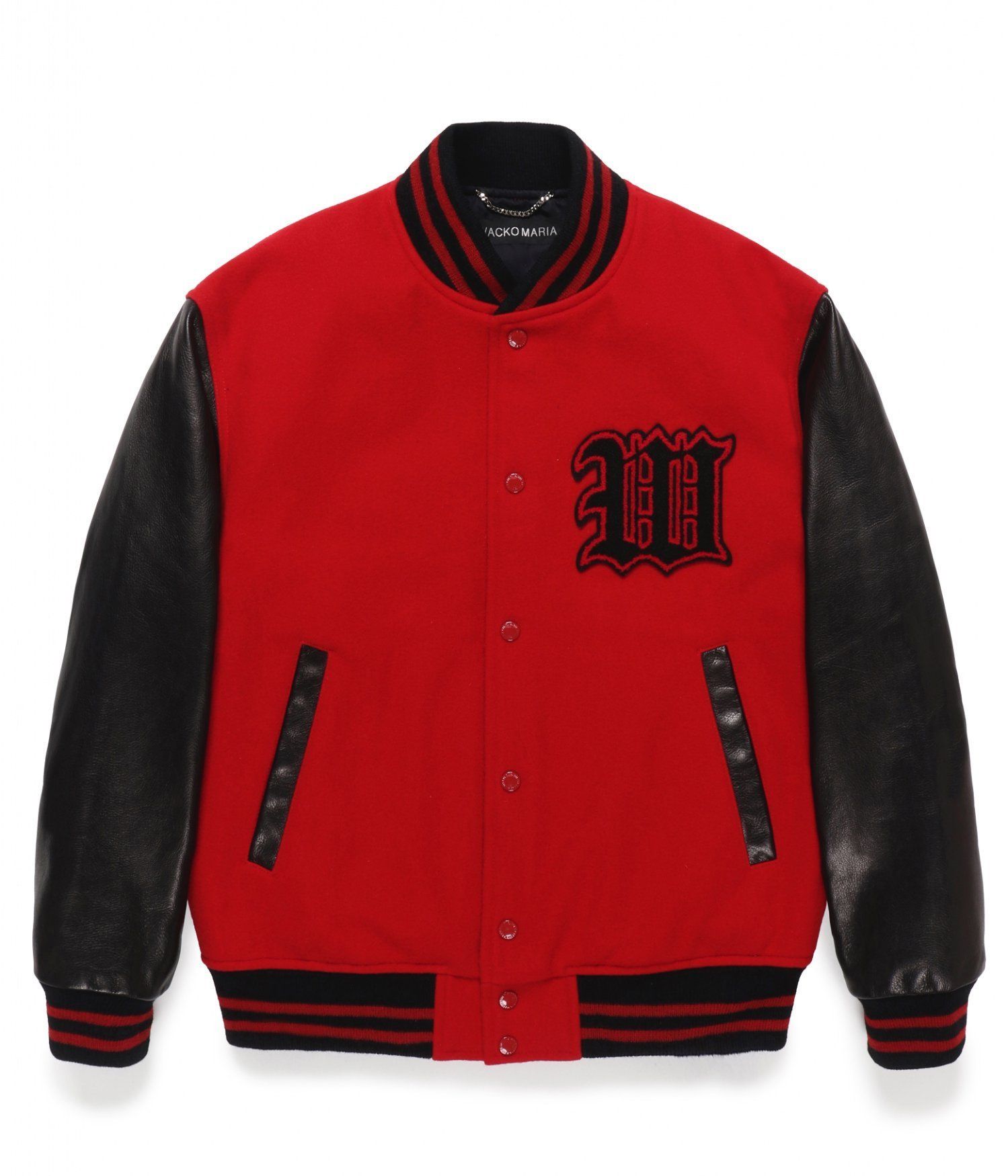 国内買付】WACKOMARIA LEATHER VARSITY JACKET B ジャケット (WACKO
