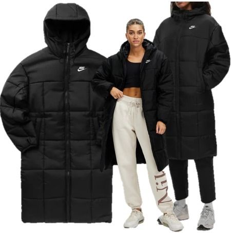 Nike クラシック 保温＆撥水加工 フード付 ダウンジャケット (Nike