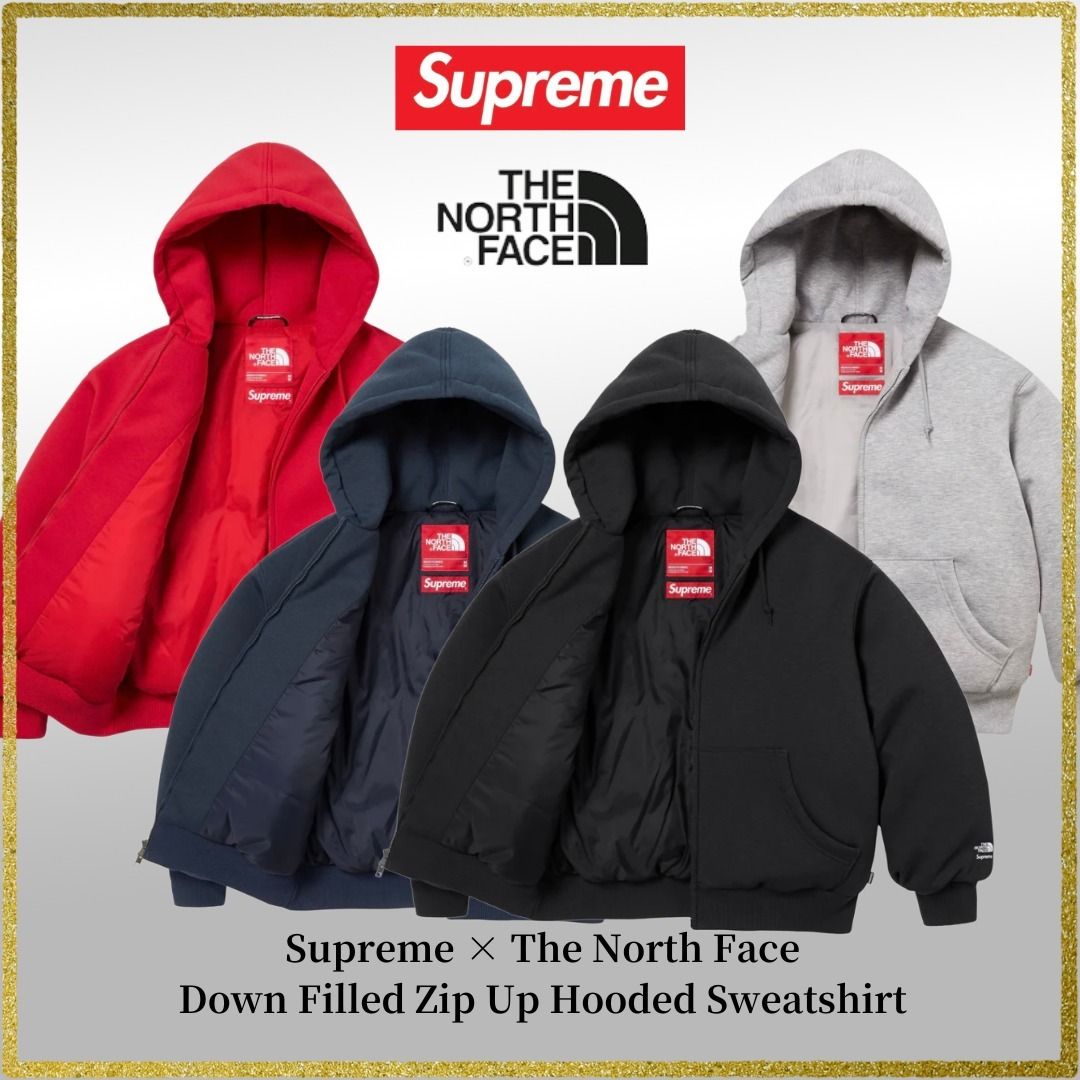 24FW】Supreme × The North Face Down Filled Zip Up Hooded (THE