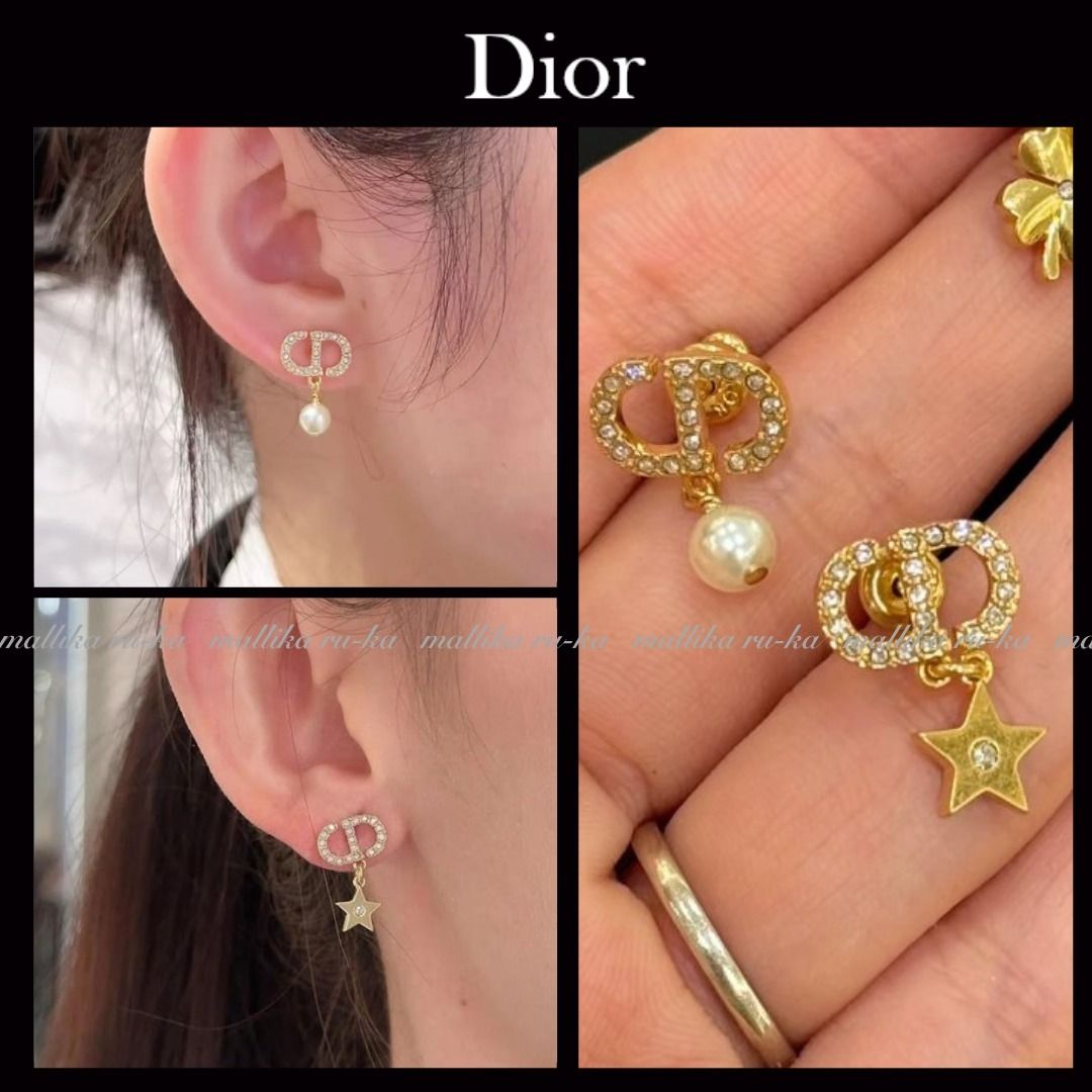 すぐ届く☆国内発【Dior】Petit CD Lucky Charms ピアス (Dior/ピアス