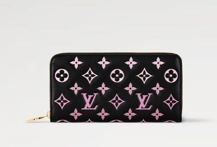 ブラック×ピンクが可愛い♪】ルイヴィトン 長財布 ジップ (Louis