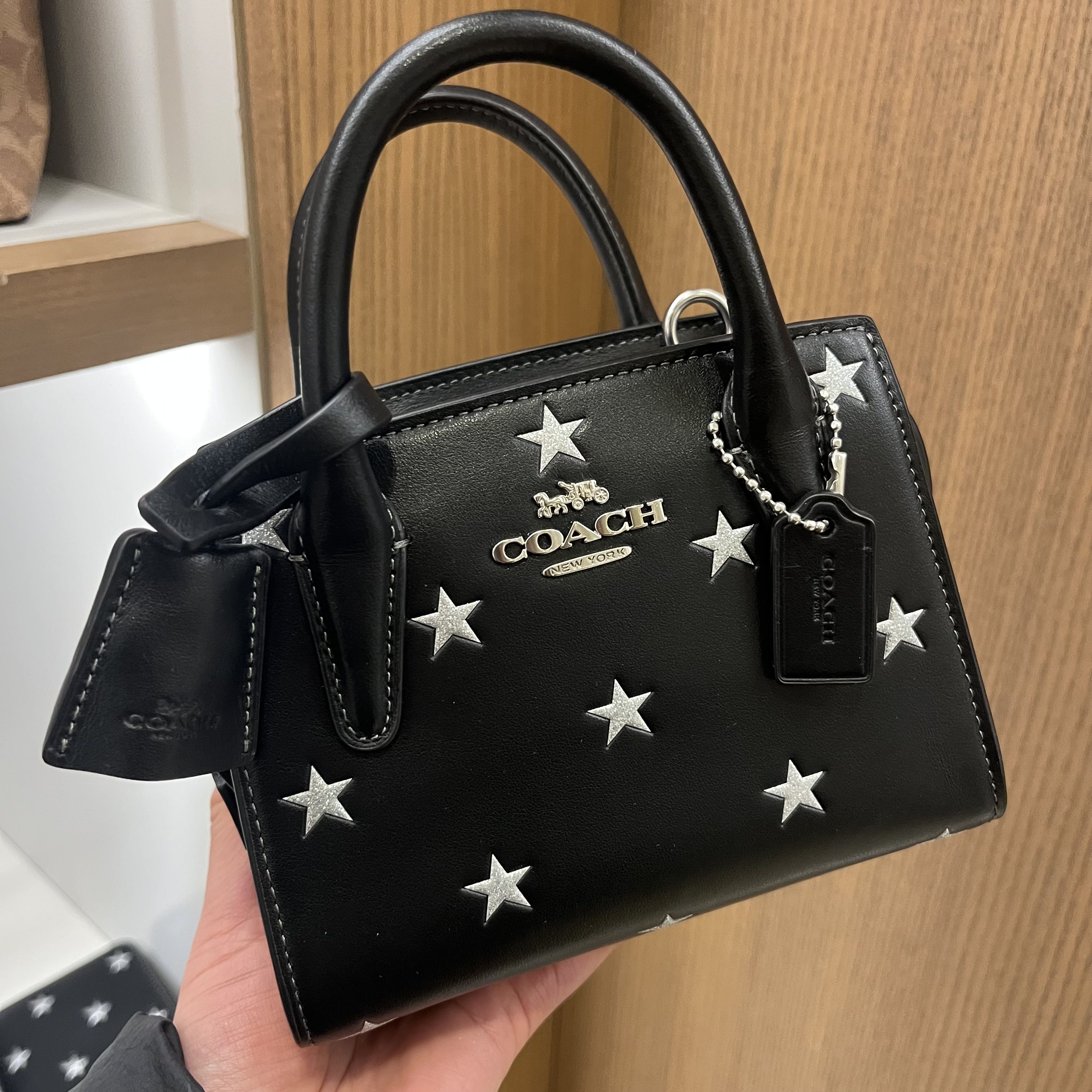 Coach】星柄が素敵☆ アンドレア ミニ キャリーオール バッグ (Coach