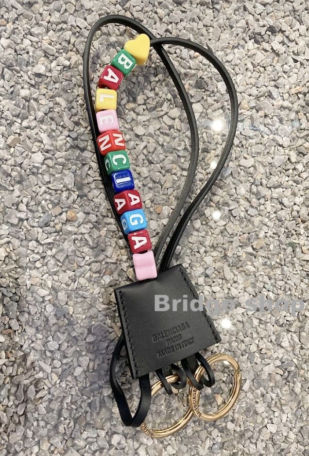 すぐ届く♪BALENCIAGA*Rodeoクロッシュクレビーズ付キーチャーム