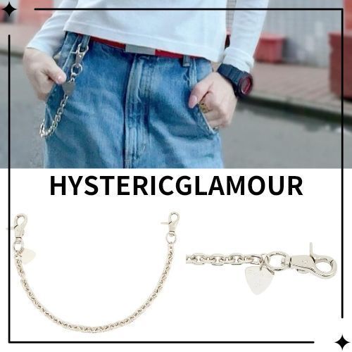 HYSTERIC GLAMOUR】WOMAN ON SKULL PICK ウォレットチェーン (HYSTERIC