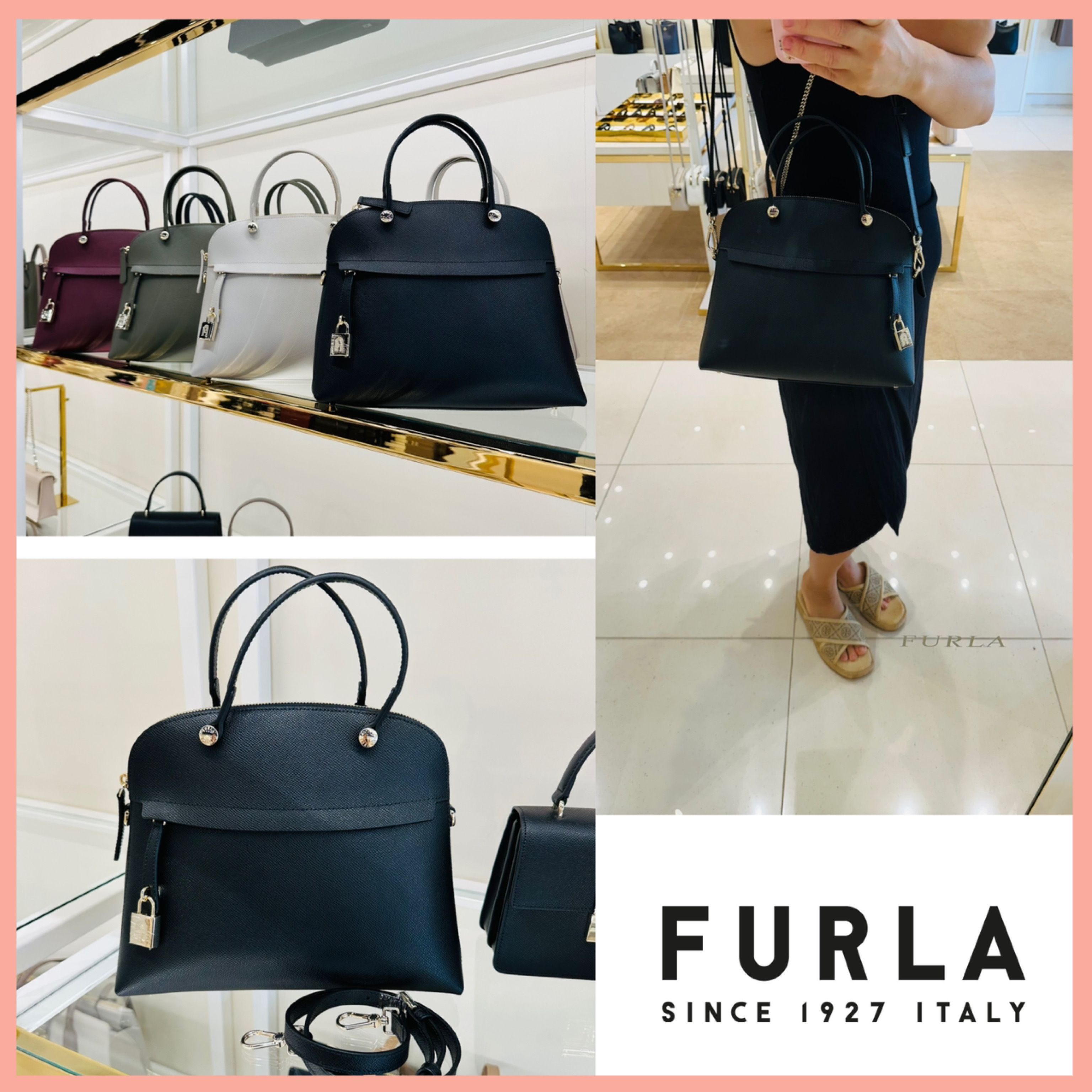 FURLA PIPER パイパー復刻!! CLASSIC ハンドバッグ 2 WAY (FURLA