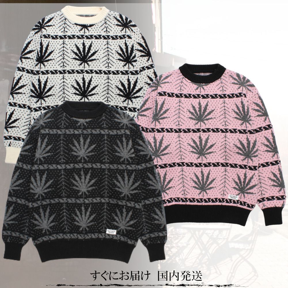 すぐにお届け♪ ワコマリア × HIGH TIMES コラボニットセーター (WACKO